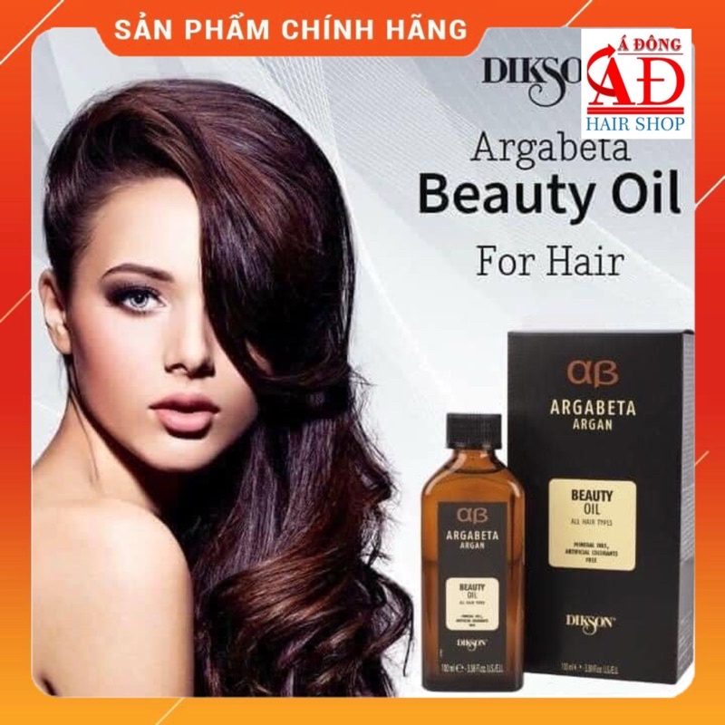 [+Tặng mũ trùm] TINH DẦU ARGAN PHỤC HỒI TÓC DIKSON ARGABETA BEAUTY OIL DƯỠNG BÓNG, CHỐNG XƠ RỐI ITALY 30ML - 100ML