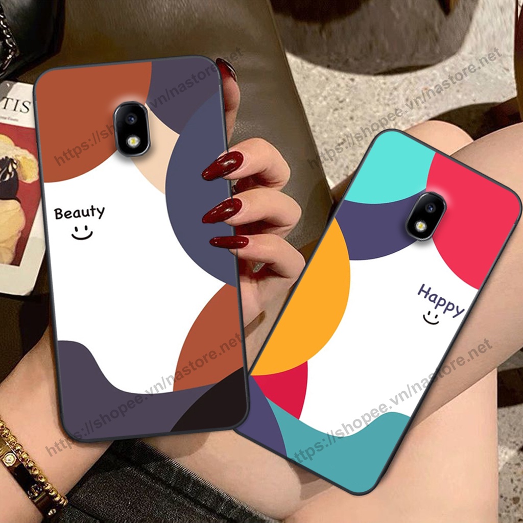 Ốp lưng Samsung J3 Pro / J5 Pro / J7 Pro / J7 Plus mặt cười, họa tiết caro đơn giản đẹp cute