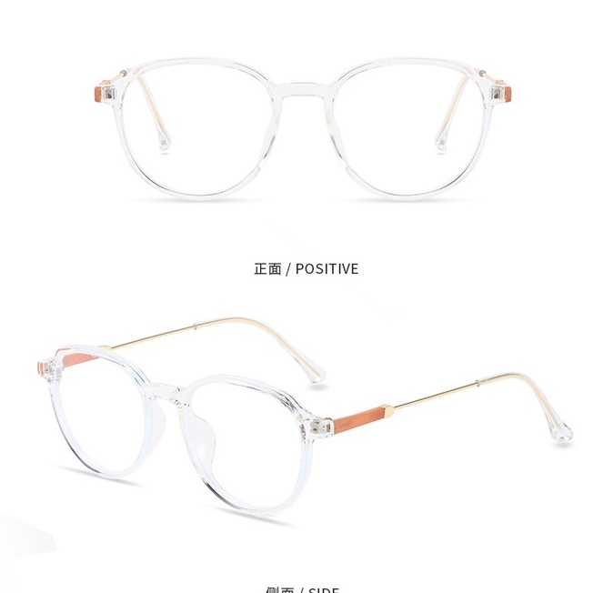 Mắt kính TRr90 0 đến -6.00 cận thị màu sắc trong suốt siêu nhẹ thời trang cho nam và nữ