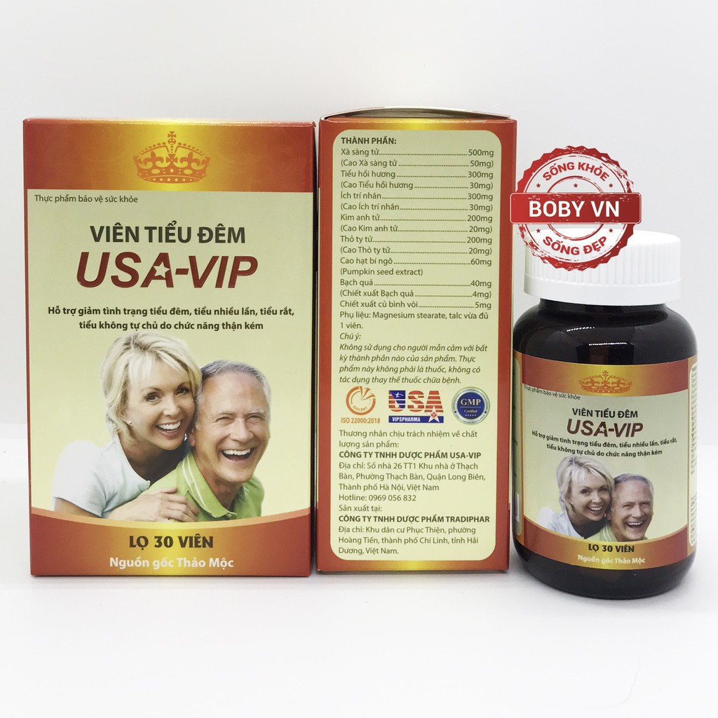 Viên Tiểu Đêm USA-VIP - Bổ thận, giảm tiểu đêm