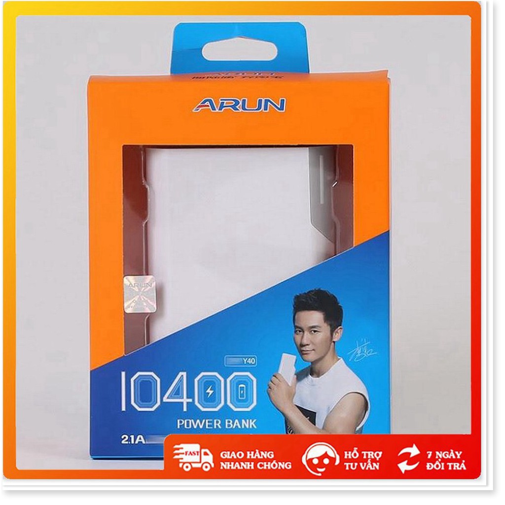 Sạc dự phòng 10400mah cổng usb kép tích hợp chế độ tự ngắt khi pin đầy - SA0035