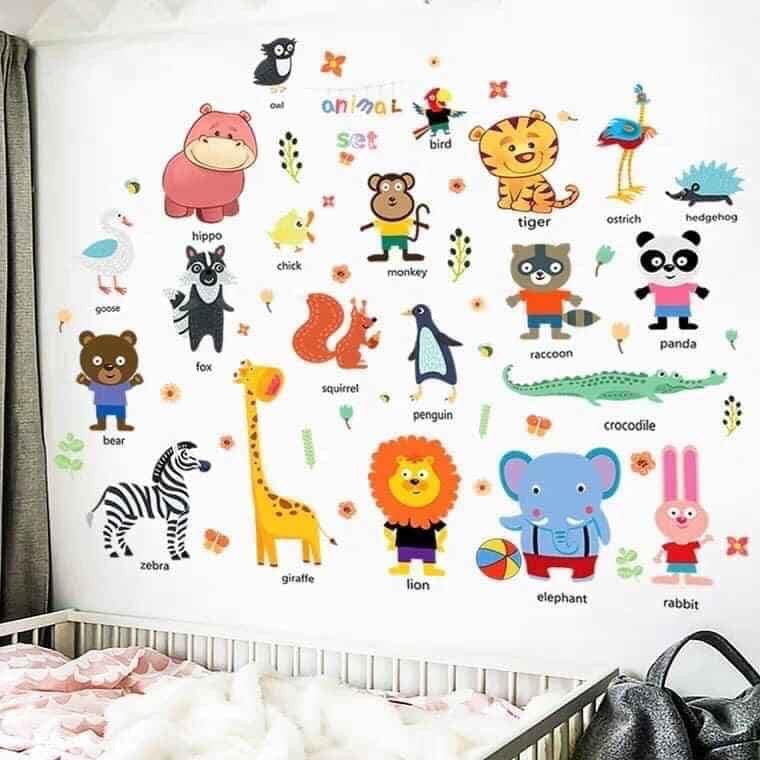 Tranh Dán Tường Cho Bé [SIÊU RẺ]- Decal Dán Tường Nhiều Chủ Đề Bóc Dán Dễ Dàng