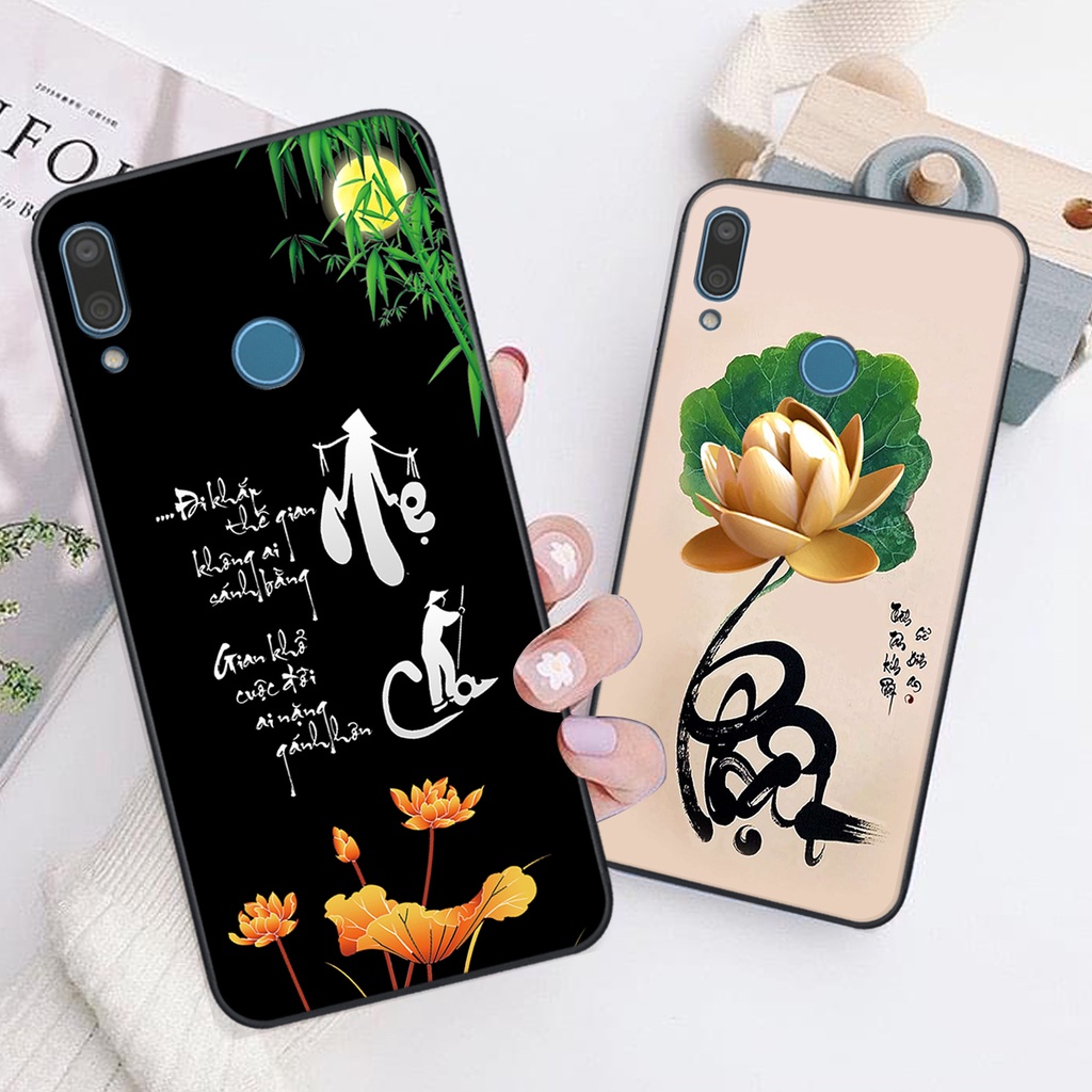 Ốp lưng Huawei Y9 2019 in hình chữ tài chữ lộc, Cha Mẹ, bình an SIÊU ĐẸP