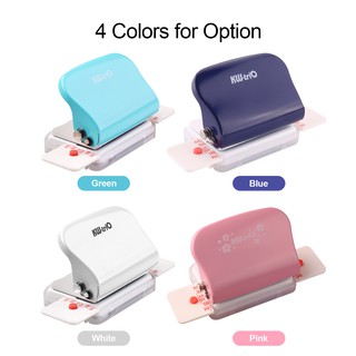Dụng cụ đóng tập giấy 6 lỗ KW-trio bằng kim loại cầm tay bấm tối đa 5 tờ 6mm cho giấy