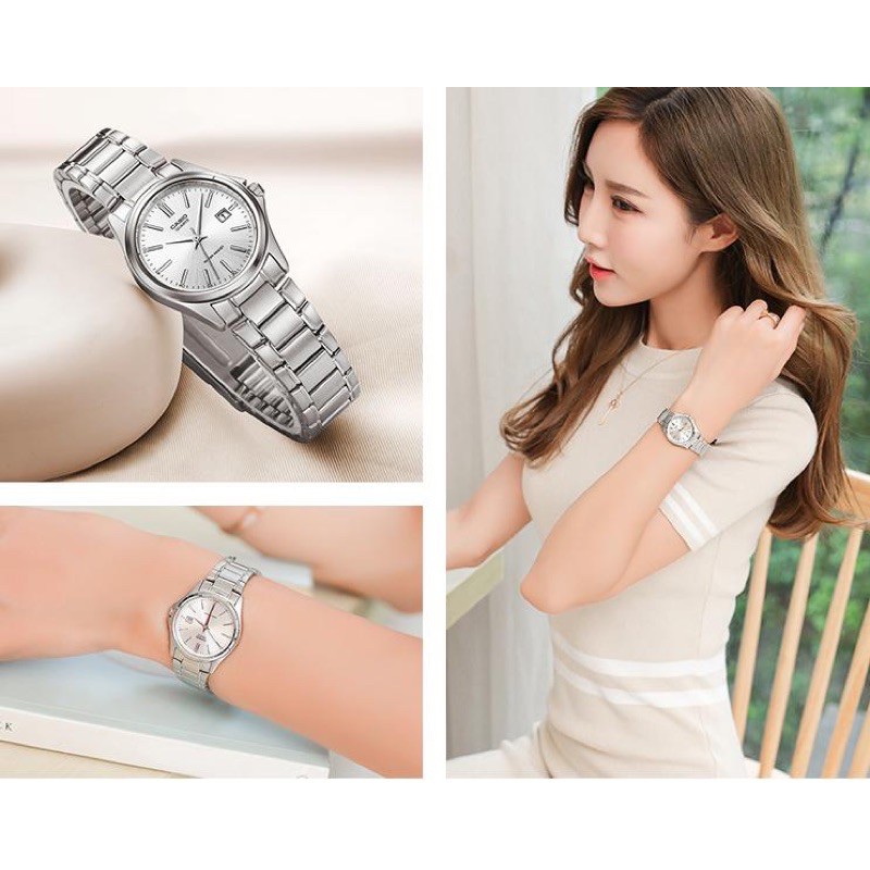 Đồng hồ nữ dây kim loại Casio chính hãng Anh Khuê LTP-1183A-7ADF