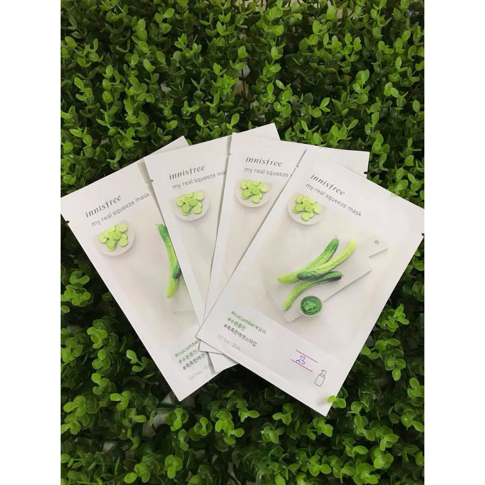 Mặt nạ miếng Innisfree My Real Squeeze Mask Cucumber