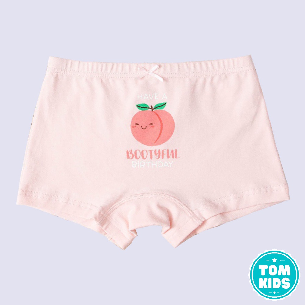 SET 5 Quần Chíp Bé Gái Chất Liệu COTTON Kháng Khuẩn Co Giãn Đàn Hồi Tốt Họa Tiết Hoa Cúc,Trái Đào Dễ Thương Mã DL-004