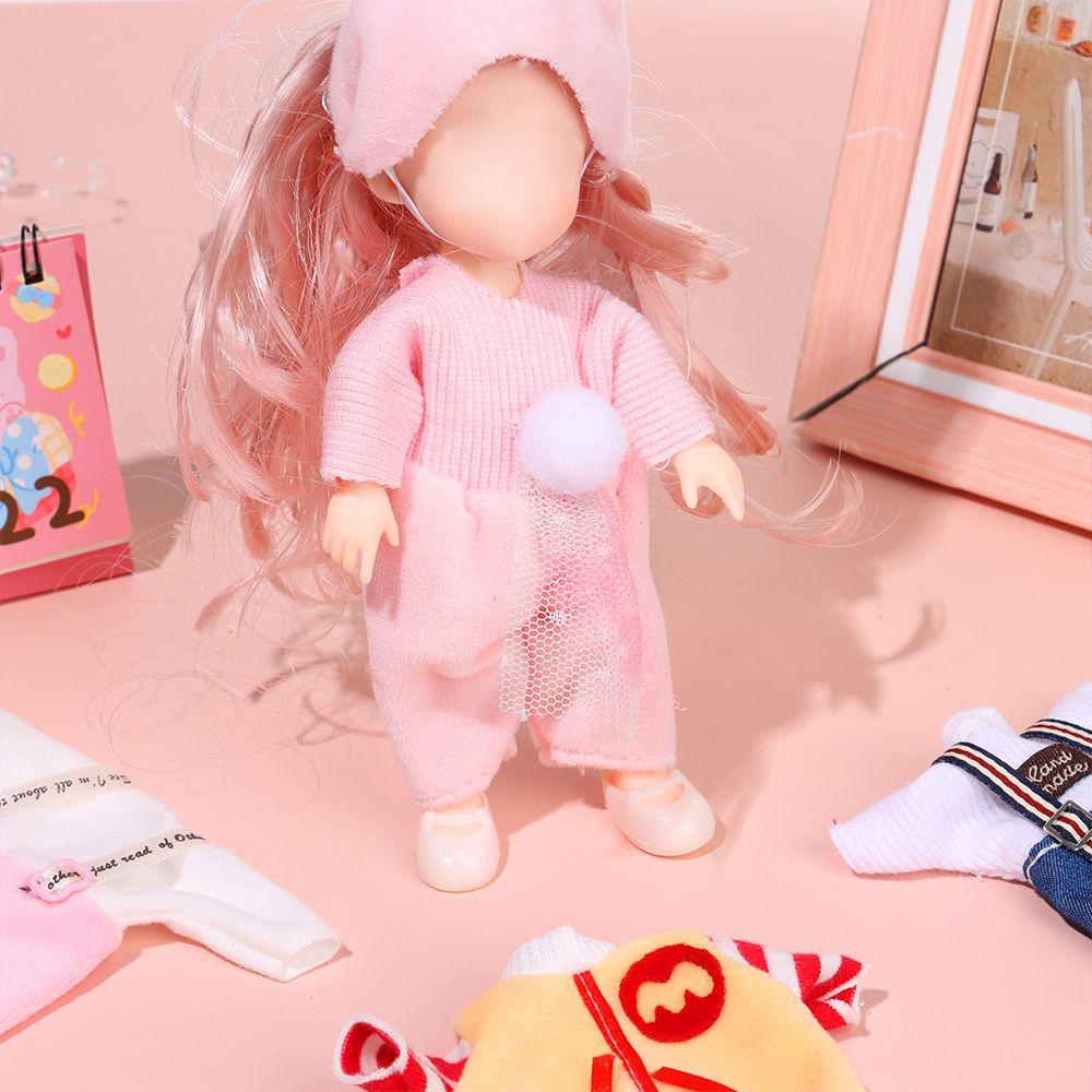 RAINBOW 1/8 Bjd Doll 16~17cm Dolls Dress Doll Supplies Toys Clothes Toys Lace Skirt Accessories Sewing Kids Toy DIY Fabric Summer