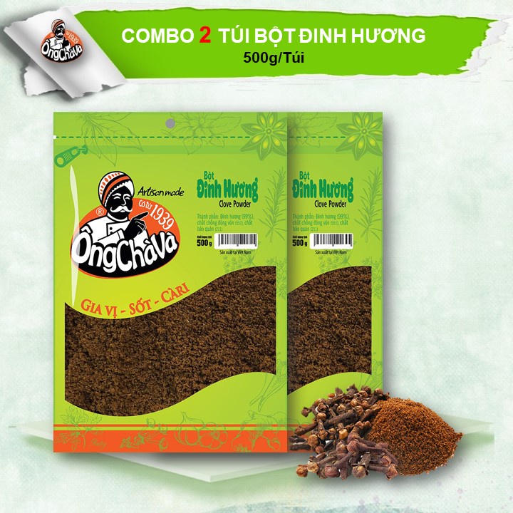 Combo 2 Túi Bột Đinh Hương Ông Chà Và 500gram (Cloves powder)