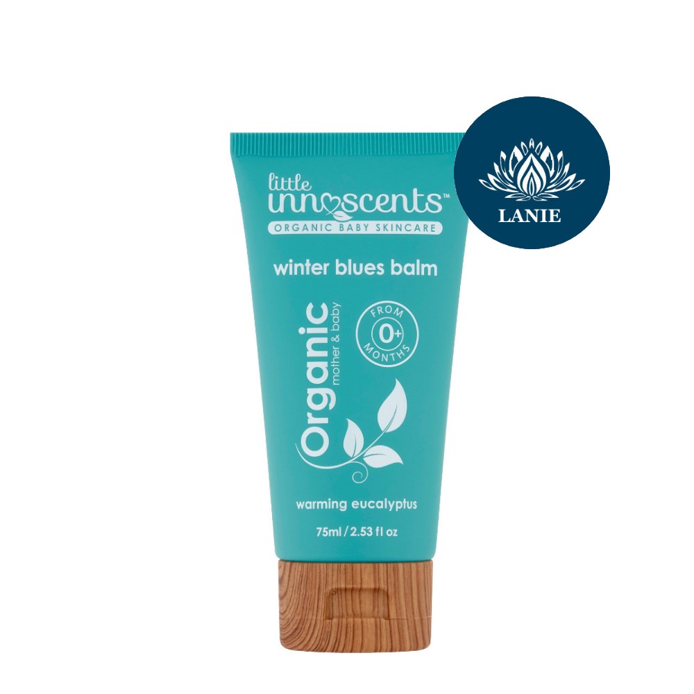 Dầu bôi ấm ngực 75ml phòng ngừa cảm cúm,giảm ho,nghẹt mũi từ Khuynh Diệp Little Innoscents winter blue balm Úc