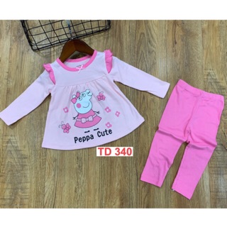 Set bộ baby doll cho bé gái ( 4 bộ)