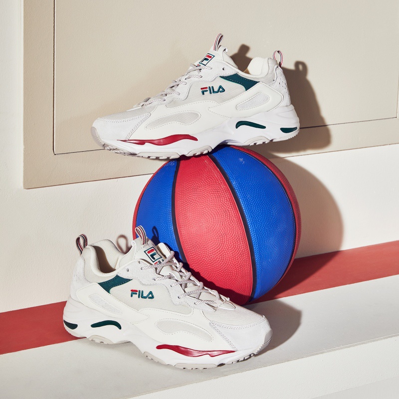 GIÀY THỂ THAO FILA RAY TRACER X BTS CHÍNH HÃNG PHỐI XANH ĐỎ SALE CHÍNH HÃNG