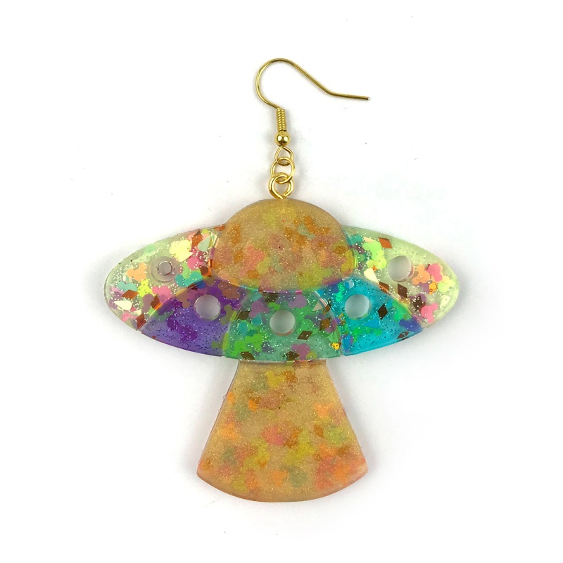 Khuôn Silicone Làm Mặt Trang Sức Hình UFO Độc Đáo