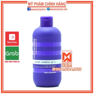 Dầu gội chăm sóc tóc tẩy trắng, bạch kim Elgon Silver Colorcare - 300ml