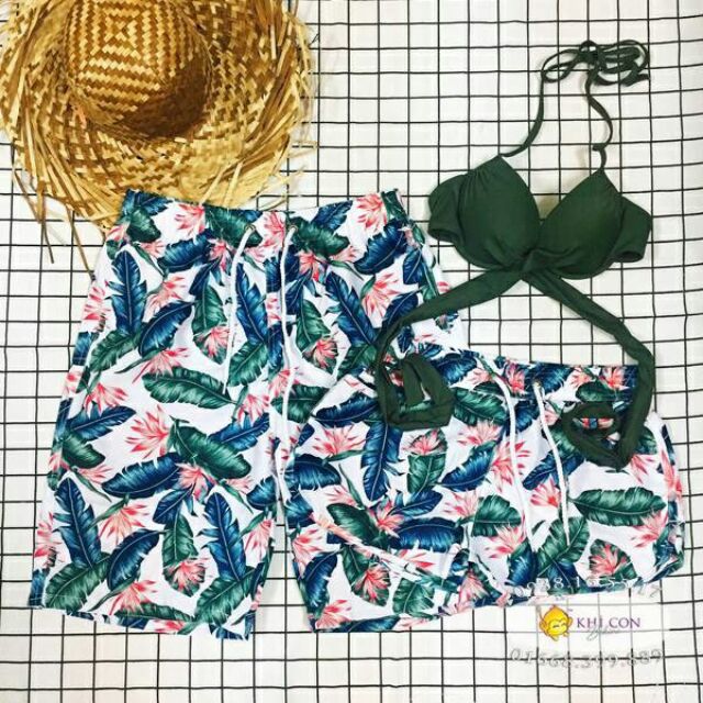 Quần đi biển cặp đôi cực dễ thương | BigBuy360 - bigbuy360.vn