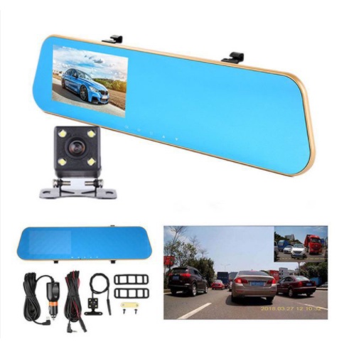 Camera hành trình ô tô xe hơi,xe tải oto X800 dạng gương chiếu hậu màn full HD 1080P tích hợp camera sau lùi xe - tải