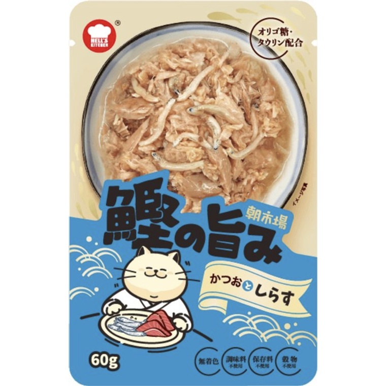 PATE HELL’S KITCHEN ĐỦ HƯƠNG VỊ CHO MÈO GÓI 60G