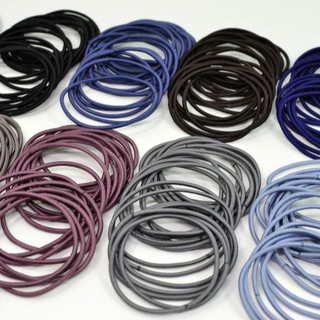 Combo 100 dây chun buộc tóc trơn đủ màu