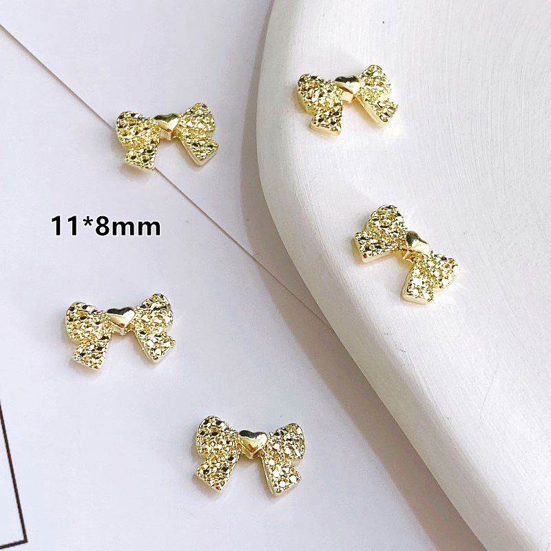 Charm nail giá rẻ-charm nơ  charm kim loại mẫu mới trang trí móng