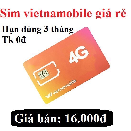 Sim Vietnamobile Code Hạn Dùng 1 Tháng