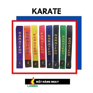 [PHỤ KIỆN THỂ THAO] ĐAI MÀU LOẠI THƯỜNG MÔN VÕ KARATE.