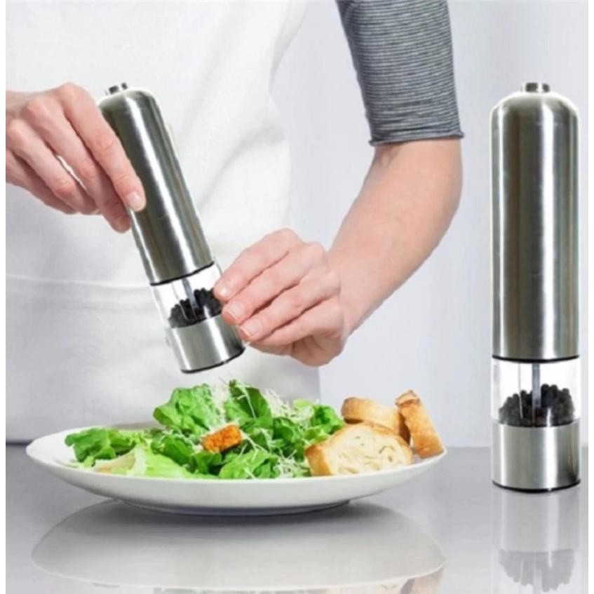 CỐI XAY TIÊU INOX PEPPER MULLER (XÀI PIN AA)