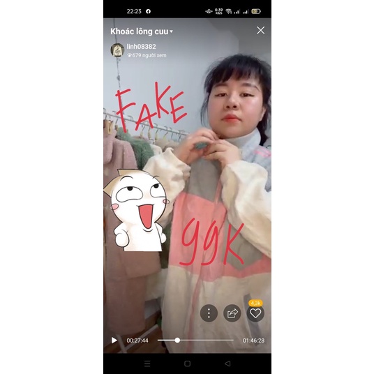 áo phối lông cừu