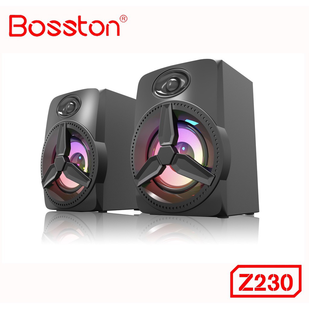 [ NEW ] Loa Bosston Z230 Led RGB - Thiết kế nhỏ gọn, tinh tế với hệ thống LED đẹp mắt - Bảo hành 12 tháng