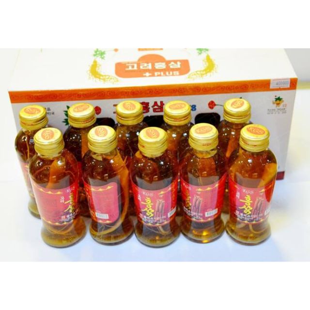 HỒNG SÂM DẠNG NƯỚC CÓ CỦ KGS (hộp 10 chai)