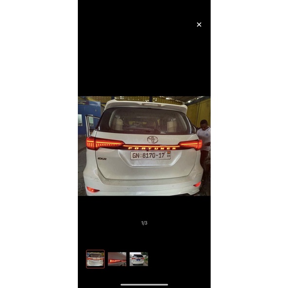 Led cốp sau xe fortuner 2017-2022 đèn 2 màu đen và đỏ cao cấp