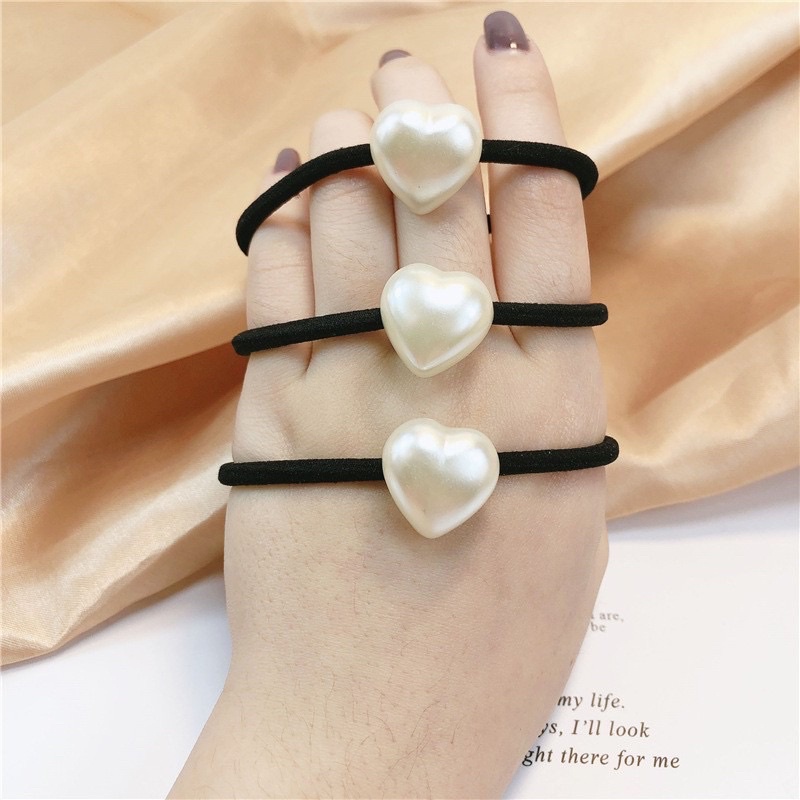 Dây thun cột tóc dễ thương vintage cherry hình cô gái TÍM STORE phụ kiện chun buộc tóc phong cách hàn quốc