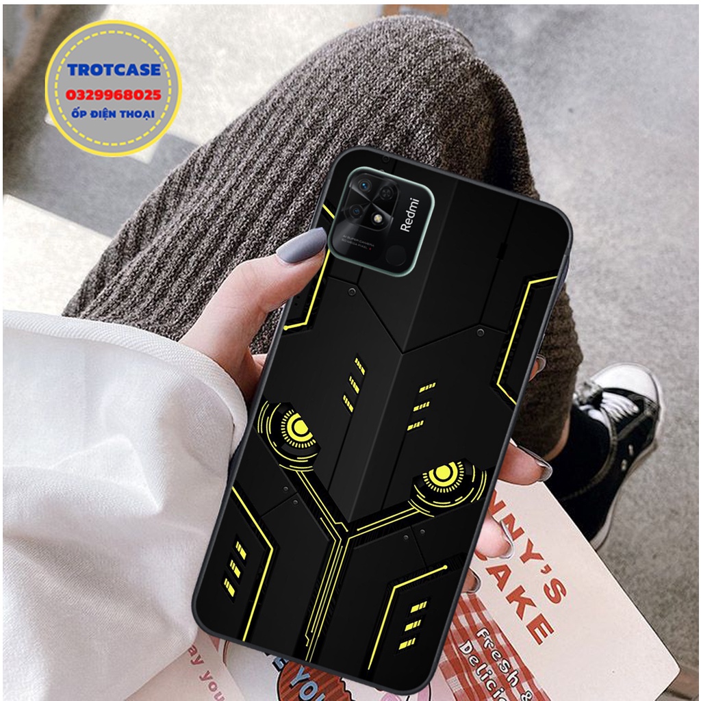 Ốp lưng điện thoại Xiaomi Redmi 10C - in hình vân điện quang vàng và điện quang xanh mới , siêu sắc nét