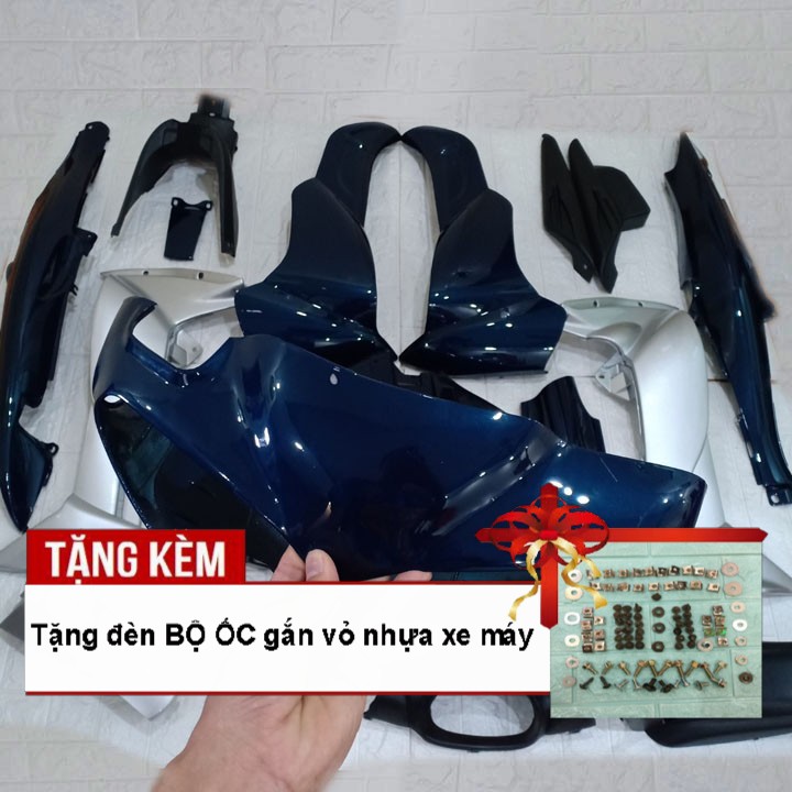 Bộ dàn áo JUPITER V màu XANH NHỚT - phanh ĐĨA,Tặng kèm 1 bộ ốc theo xe