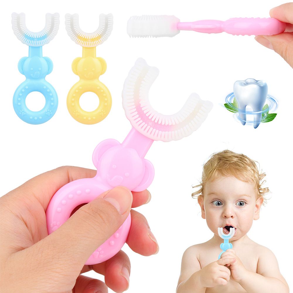 Bàn chải đánh răng hình chữ U cho bé 2-6 tuổi