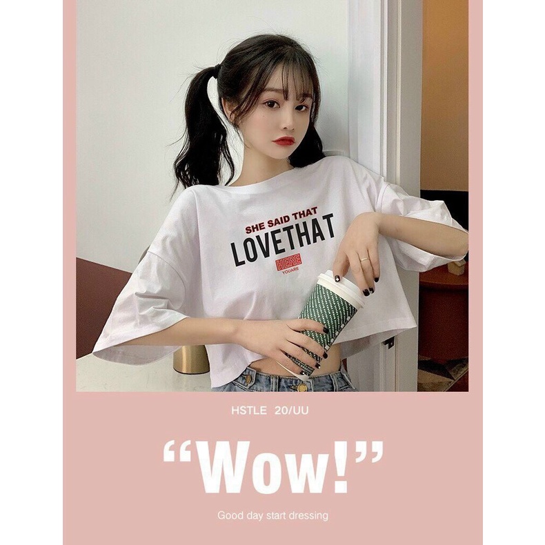 Áo Croptop Tay Lỡ Xinh Xắn LoveThat - CRI06