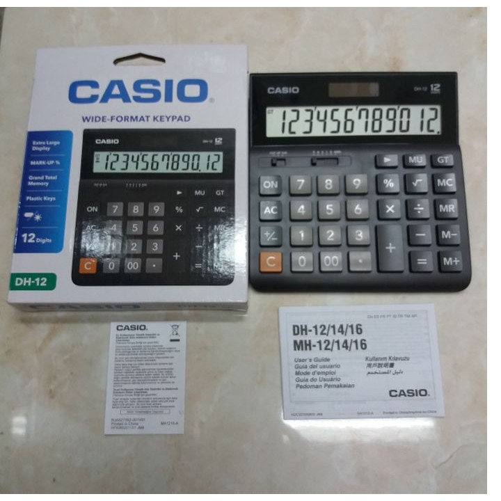 Máy tính CASIO DH-12 - Chính hãng Bitex, Bảo hành 7 năm