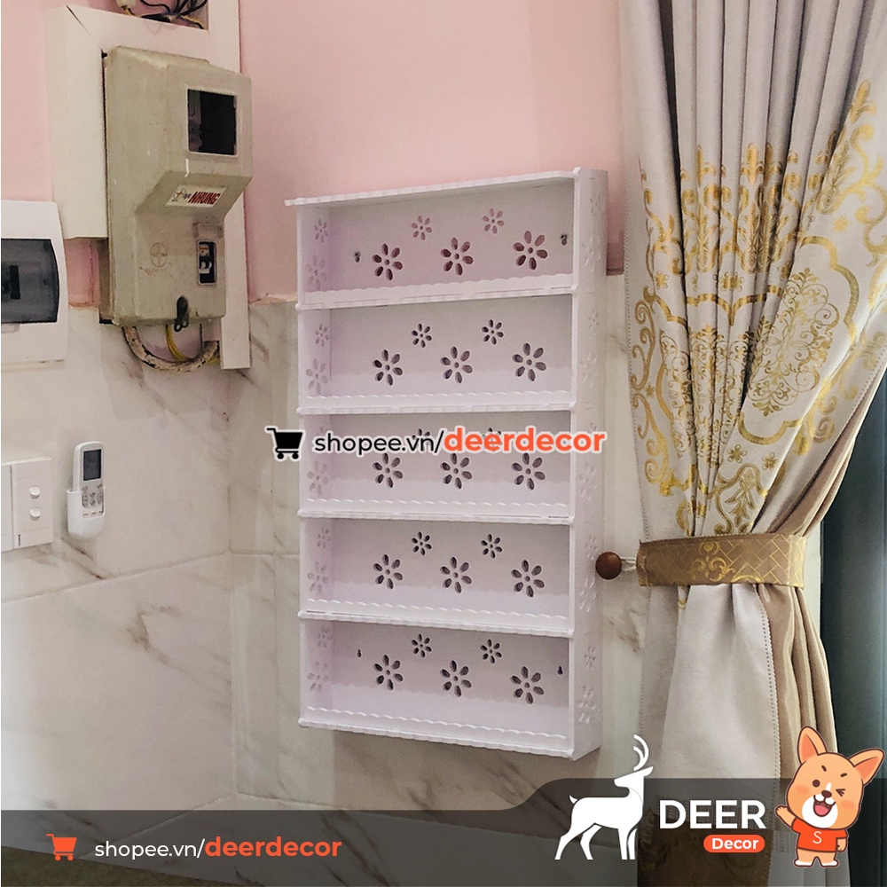 Kệ Để Sơn Treo Tường Cho Tiệm Nail Spa - DEER DECOR