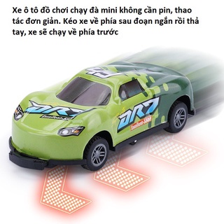 Ô tô đồ chơi trẻ em siêu xe mini bằng sắt lật nhảy 360 độ chạy đà siêu ngầu cho bé, quà tặng sinh nhật cho bé trai