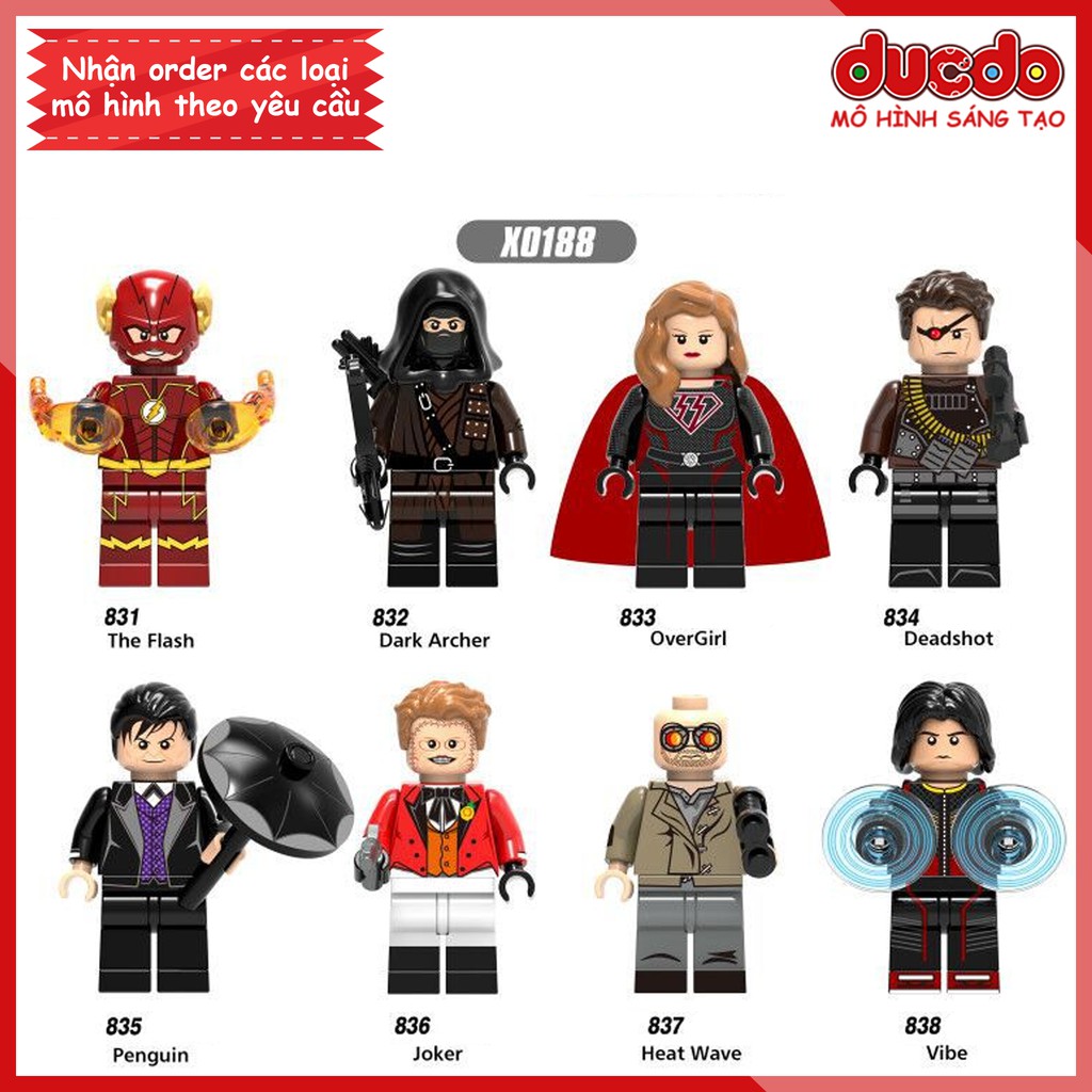 Minifigures các siêu anh hùng siêu chất Flash - Đồ chơi Lắp ghép Xếp hình Mini SuperHero Iron Man XINH 0188