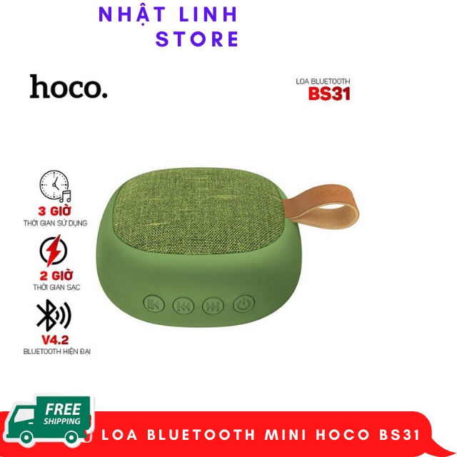 Loa nghe nhạc Bluetooth Mini BS31,chính hãng Phiên Bản Mới V4.2 Loại Bỏ Tạp Âm Chất Lương Âm Thanh Hay Hơn