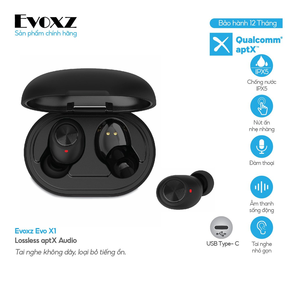 Tai nghe Bluetooth TWS Evoxz - X1