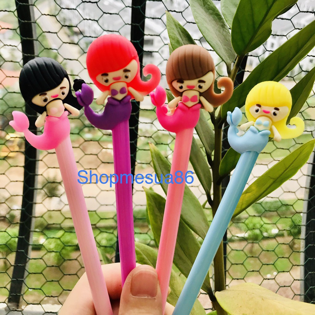 Bút nàng tiên cá nhiều màu siêu ngộ nghĩnh, bút mưc gel nước