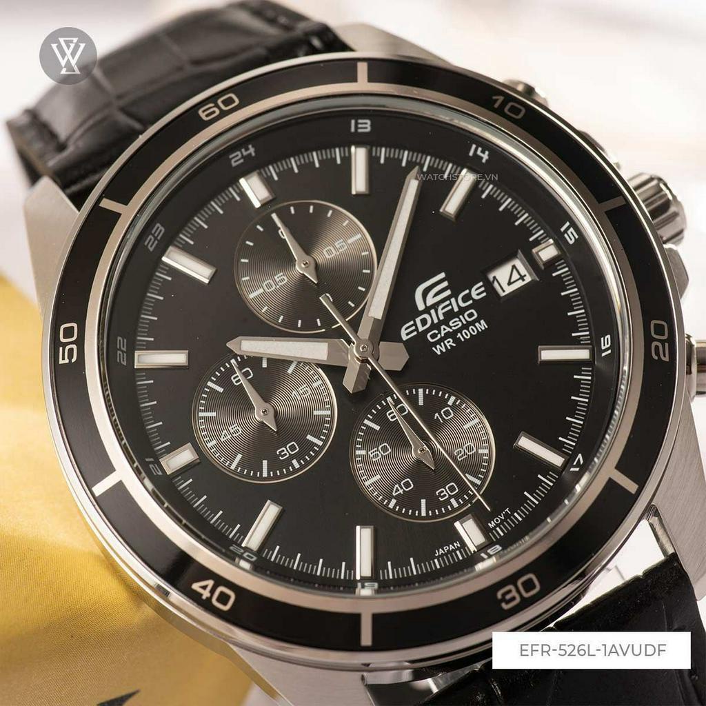 Casio WATCHSTORE EFR-526L-1AVUDF - Đồng Hồ Nam - Pin / Quartz - Kính Khoáng - Size Mặt 43.8mm - Bảo Hành 5 Năm