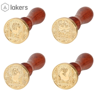 Con Dấu Gỗ Hình Động Vật Laker Phong Cách Retro