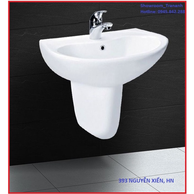 CHẬU LAVABO TOTO LHT240CS, Chậu Rửa Mặt Chân Lửng TOTO LHT240CS.