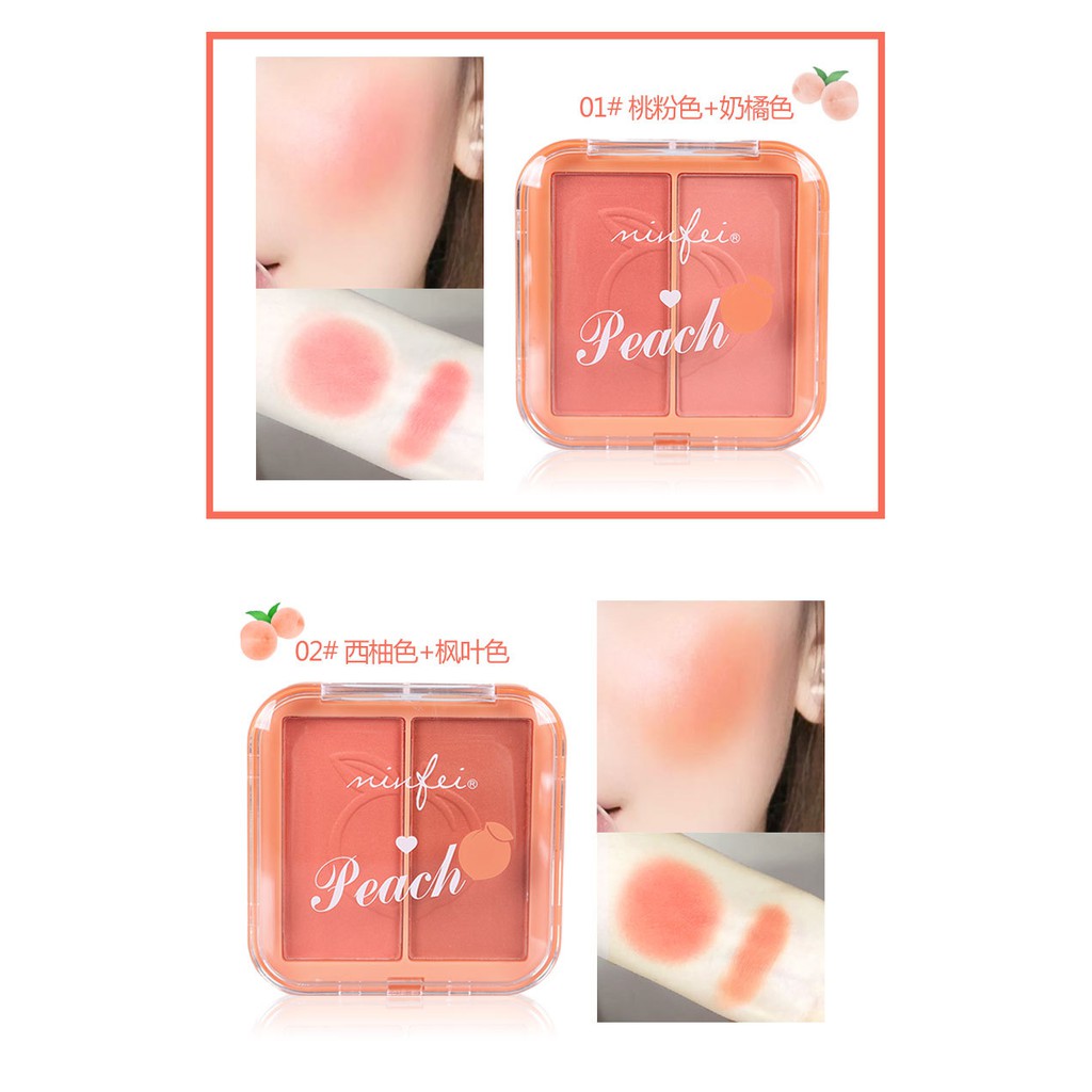 Má hồng MINFEI 2 mầu hợp chất quả đào | BigBuy360 - bigbuy360.vn