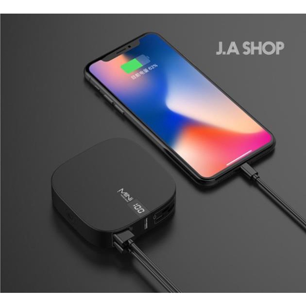 Pin Sạc Dự Phòng Mini Q3 Sạc Siêu Nhanh, Nhỏ Gọn Tiện Dụng, Dung Lượng 10000mAh Power Bank (Bảo hành 1 đổi 1)