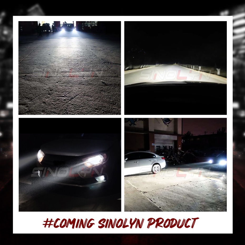 Đèn Pha LED Chiếu Sáng Sinolyn Bi 10400LUX Cho H7 H4 9005