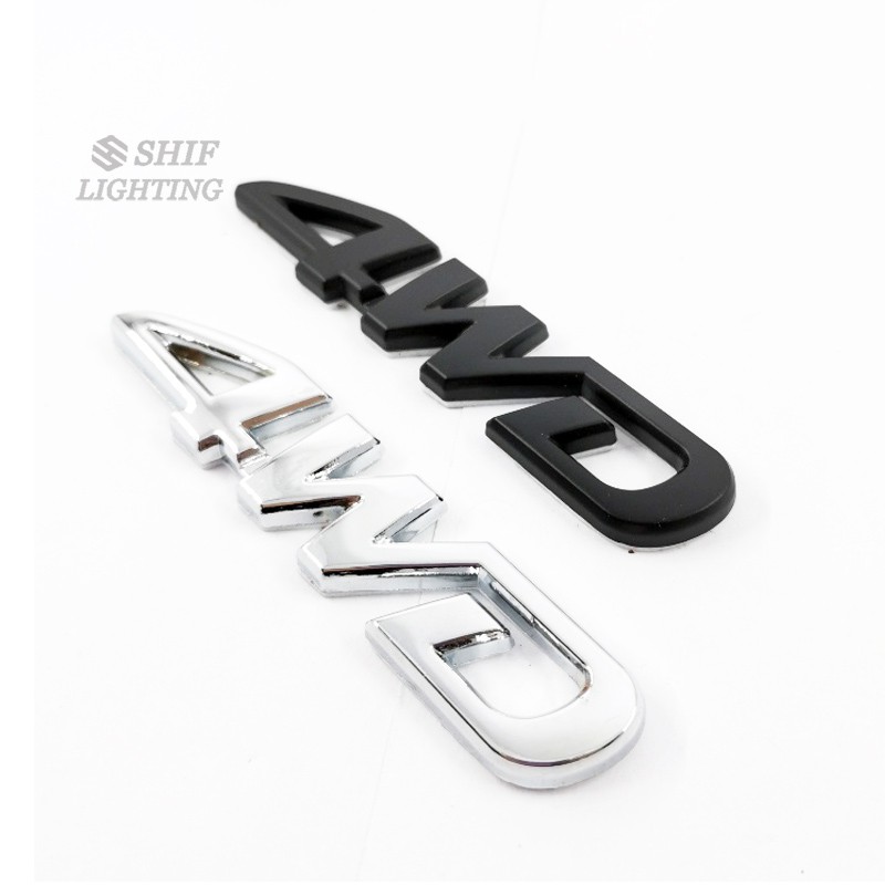 Miếng dán Logo 4wd bằng kim loại trang trí độc đáo dành cho xe hơi Toyota Rav4