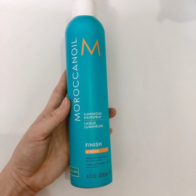 MOROCCANOIL FINISH STRONG Gôm Xịt Giữ Nếp Linh Hoạt Luminous Hair Spray 330ml